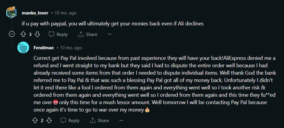 aliexpress Paiement PayPal