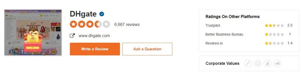 dhgate sitejabber