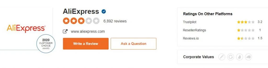 aliexpress sitejabber