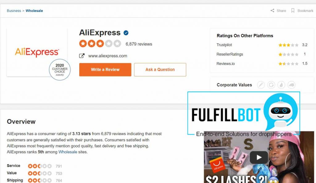 revisión de aliexpress