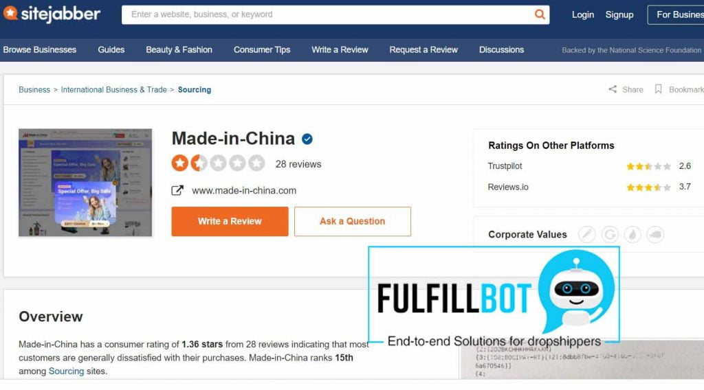revisión de made in china