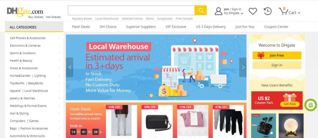 Délai d'expédition de dhgate