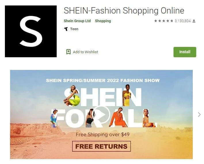 shein app