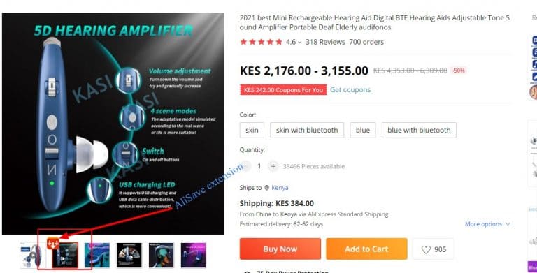 extensión de alisave