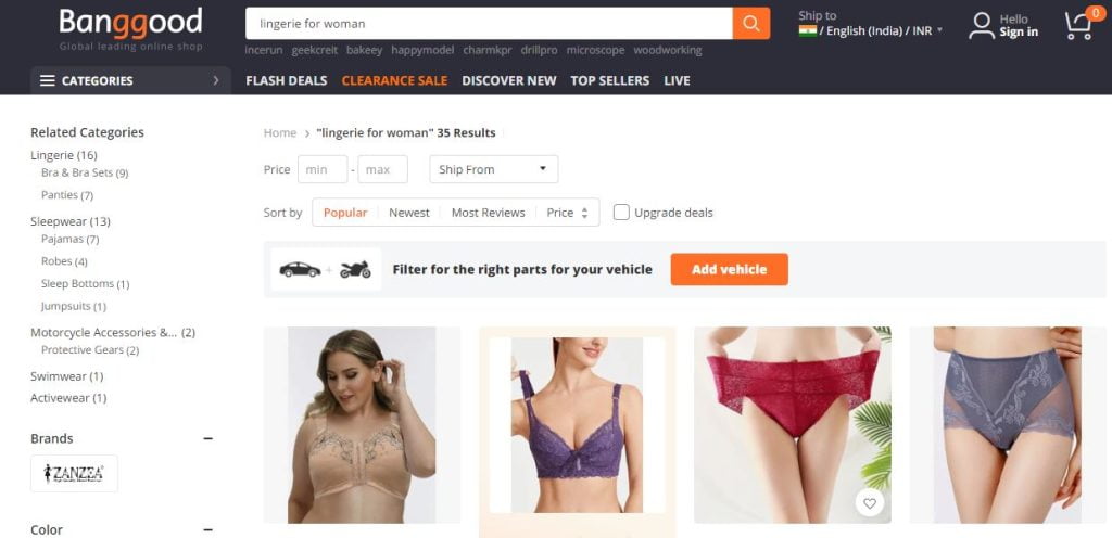 fornecedores de lingerie