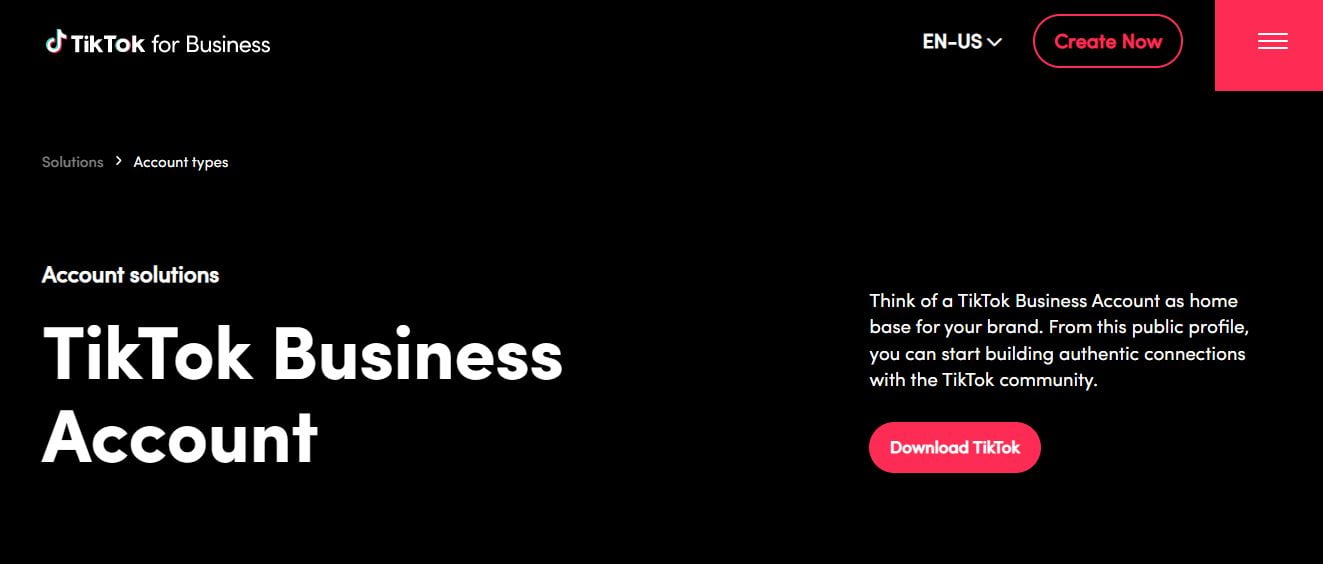 avviare un conto commerciale su tiktok