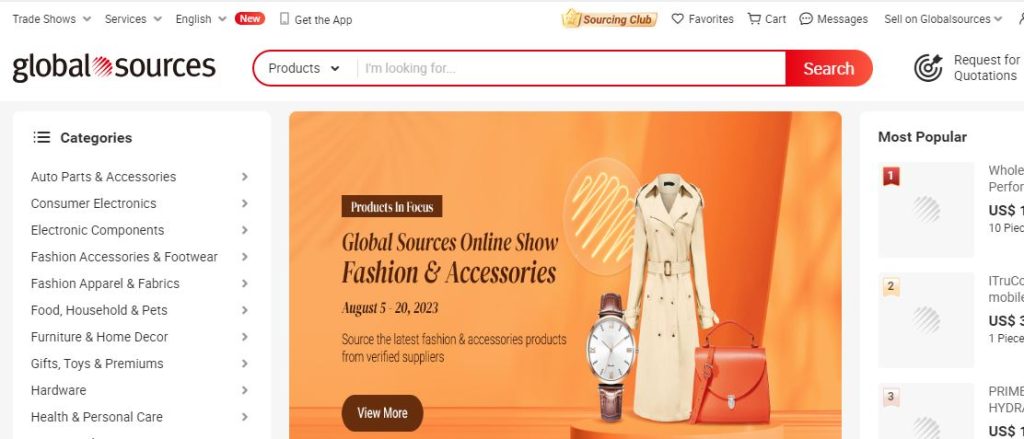 sito delle fonti globali