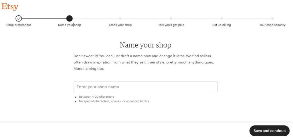 Nome da loja etsy Nome da loja etsy