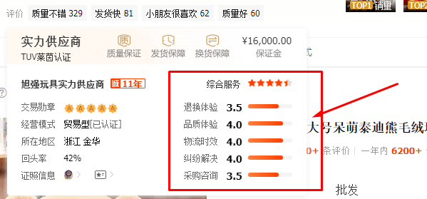 tedarikçinin hizmet kapasitesi