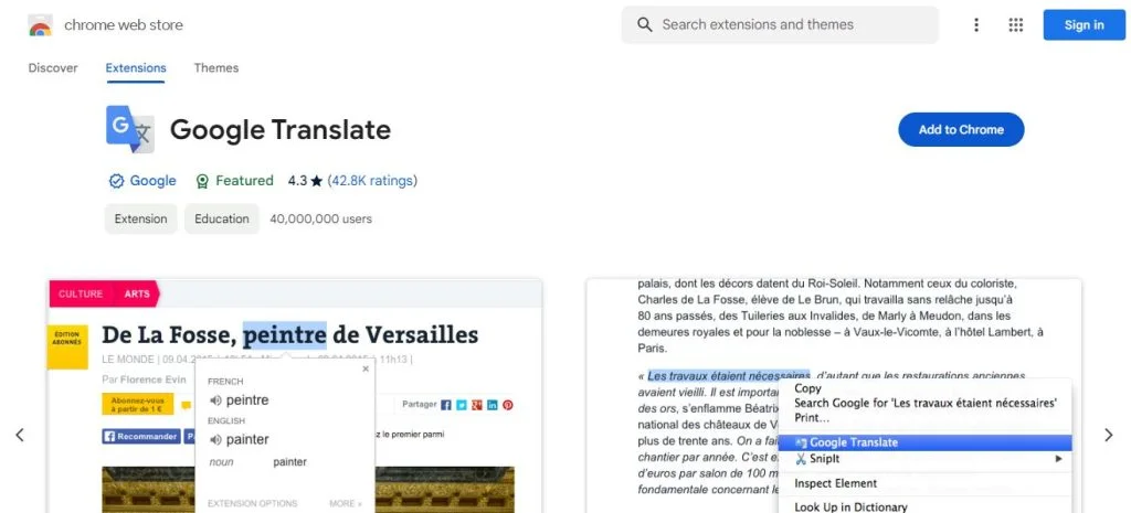 google translate extension google translate extension