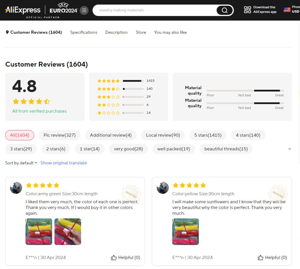 aliexpress shipping reviews