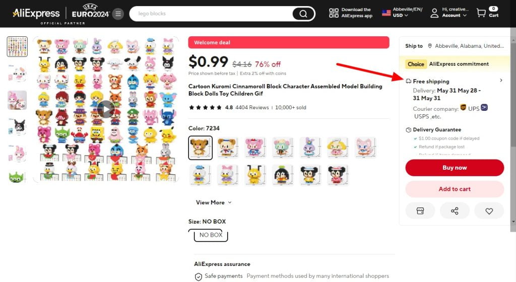 cómo funciona el envío aliexpress