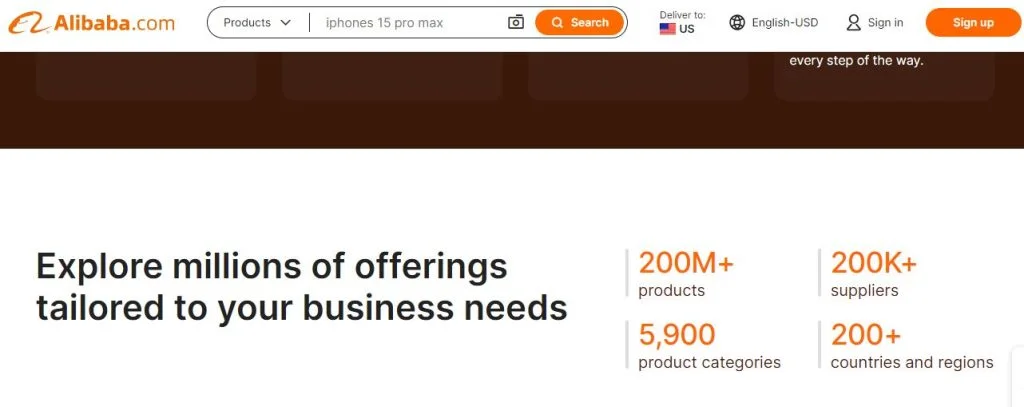 alibaba product range alibaba product range