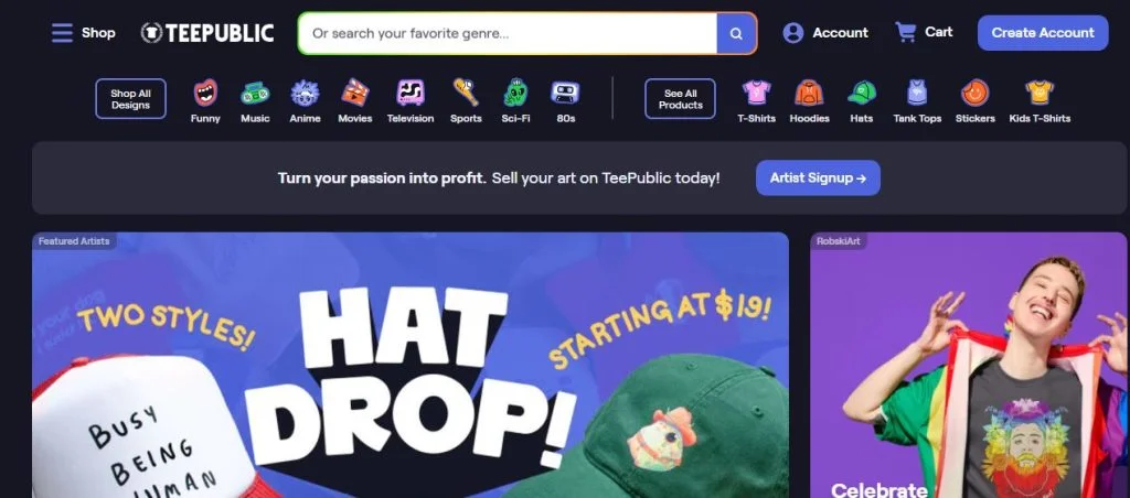 redbubble vs teepublic