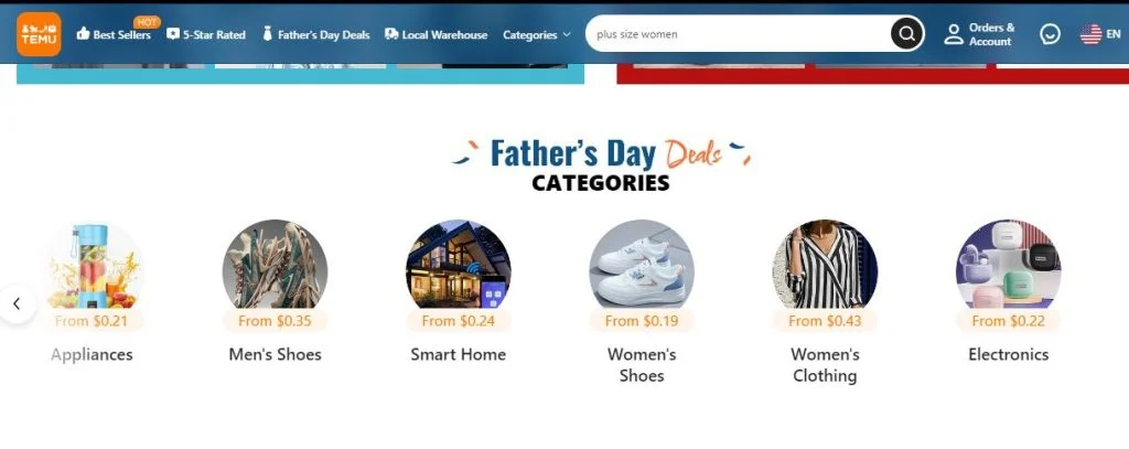 temu product range temu product range