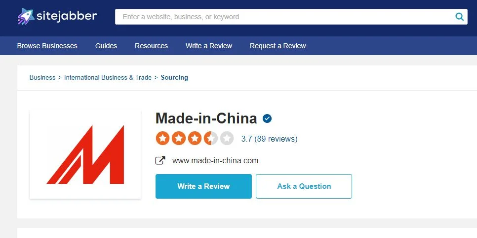 made in china sitejabber